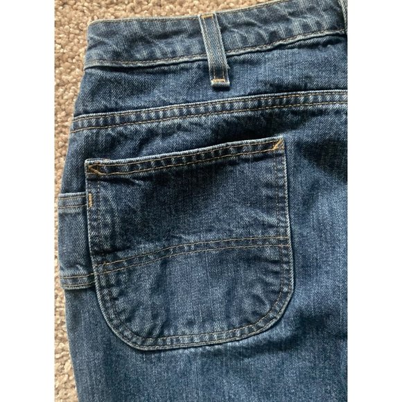SOLD!!!Carhartt Women’s Size 12X28 Carpenter Blue Jeans Mid Rise WB013 VIO 30x28 - Picture 7 of 11